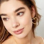 Σκουλαρίκια Anita σε σχήμα καρδιάς